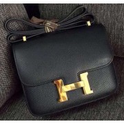 Best Hermes Constance Bag Calfskin Leather H9999 Black PY985jI34