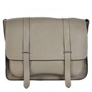 Cheap Copy Hermes Steve 32CM Mens Bag Clemence Grey PY1972VZ14