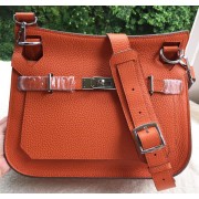 Copy 1:1 Hermes Jypsiere 31CM Shoulder Bag Calfskin Leather H0880 Orange PY959xD64