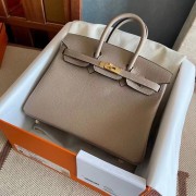 Copy Hermes original Togo Leather HB25O light gray PY160Pf97