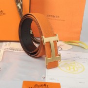 Fake Hermes Imported Belt HR1002 Orange PY3775Iw51