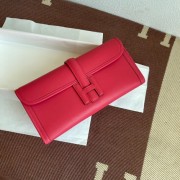 Fake Hermes Original jige swift Leather Clutch 37088 plum PY251qY98