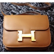 Fashion Hermes Constance Bag Smooth Leather H9998S Wheat PY1147Of26