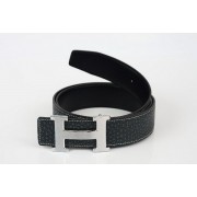 Hermes Belt Lizard Leather HB5326 Black PY3783MB38