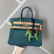 Hermes Birkin 25CM Epsom Bag Original Leather H25E Dark Green PY402Rp39