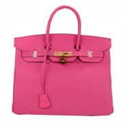 Hermes Birkin 35CM Tote Bag Peach Original Leather H35 Gold PY1675eP76