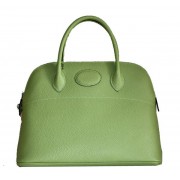 Hermes Bolide 37CM Calfskin Leather Tote Bags H509084 Green PY1449TV86