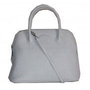 Hermes Bolide 37CM Calfskin Leather Tote Bags H509084 White PY1457ym68