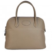 Hermes Bolide 37CM Tote Bags Clemence H1037 Grey PY2000pP61