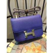 Hermes Constance Bag Calfskin Leather H9978 Blue PY930vJ33