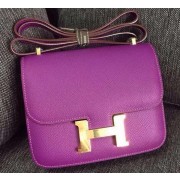 Hermes Constance Bag Calfskin Leather H9999 Purple PY976xW68