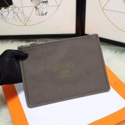 Hermes Cosmetic Bag H3700 Grey PY630Qc12