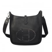 Hermes Evelyne Messenger Bag H1608 Black PY1737MB38