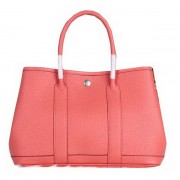 Hermes Garden Party 30cm Tote Bag Grainy Leather Pink PY1372io40