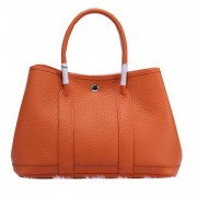 Hermes Garden Party 30cm Tote Bags Grainy Leather Orange PY1349ro99