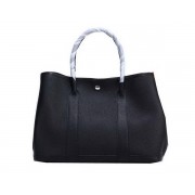 Hermes Garden Party 36cm Tote Bag Grainy Leather Black PY1366io33