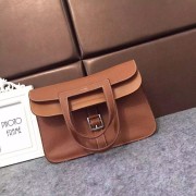 Hermes Halzan Togo Original Leather H3909 Brown PY174zQ99