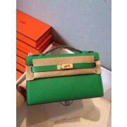 Hermes Kelly 22cm Tote Bag Original Leather KL22 Green PY941JB76