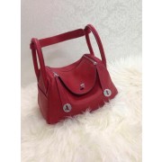 Hermes Lindy 30CM Original Leather Shoulder Bag HLD30 Burgundy PY1248sg71