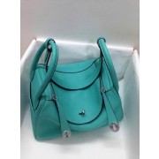 Hermes Lindy 30CM Original Leather Shoulder Bag HLD30 Green PY1246im52