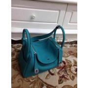 Hermes Lindy 30CM Original Leather Shoulder Bag HLD30 Light Green PY1247sA83