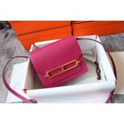 Hermes Roulis 19cm Evercolor 9D H9003 Plum&Gold PY135rN47