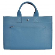 Imitation Hermes Briefcase 40CM Bag Clemence Leather Blue PY1954JC57