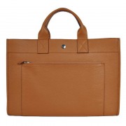 Imitation Hermes Briefcase 40CM Bag Clemence Leather Camel PY1955QQ72