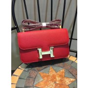 Imitation Hermes Constance Bag Calfskin Leather H9978 Red PY932QQ72