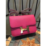 Imitation Hermes Constance Bag Calfskin Leather H9978 Rose PY929hc46