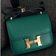 Replica Fashion Hermes Constance Bag Calfskin Leather H9999 Green PY981OM94