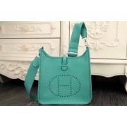 Replica Fashion Hermes Evelyne 28cm Messenger Bag Original Leather H1188 Light Green PY1306af48