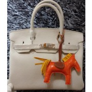 Replica Hermes Birkin 30CM Tote Bags Litchi Leather H30LI White PY1225BJ25