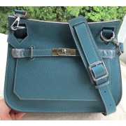 Replica Hermes Jypsiere 31CM Shoulder Bag Calfskin Leather H0880 Blue PY950Os19