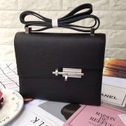 Replica Hermes Original Leather Shoulder Bag H1088 Black PY861Ye83