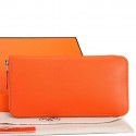 Cheap Hermes Zipper Wallet Original Saffiano Leather A309 Orange PY2246fH38