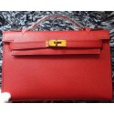 Copy Hermes MINI Kelly 22cm Tote Bag Calf Leather K011 Red PY1183Pf97