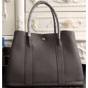 Fake High Quality Hermes Garden Party 36cm 30cm Tote Bag Original Leather Dark Grey PY1051Kf26