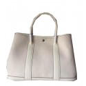 Fake Imitation Hermes Garden Party 36CM Bag Canvas Leather H11M OffWhite PY1507xI89