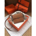 Fake Luxury Hermes Clutch Epsom calfskin H0589 brown PY749uE99