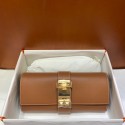 Fashion Hermes H Medor swift Leather Clutch 37566 brown&gold hardware PY124Of26