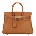 Hermes Birkin 30CM Tote Bag Camel Original Leather H30 Gold PY1694rf73