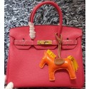 Hermes Birkin 30CM Tote Bags Litchi Leather H30LI Rose PY1217AT21