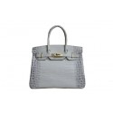 Hermes Birkin 35CM Tote Bag White Croco Leather H35 Gold PY1752wh86