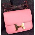 Hermes Constance Bag Calfskin Leather H9999 Pink PY986Mu87