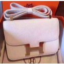 Hermes Constance Bag Calfskin Leather H9999 White PY988Av26