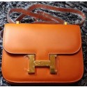 Hermes Constance Bag Smooth Leather H9998S Orange PY1151QS83