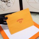 Hermes Cosmetic Bag H3700 Mango Yellow PY628uZ84