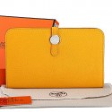 Hermes Dogon Combined Wallet A508 Yellow PY2272mF22