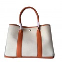 Hermes Garden Party 36CM Bag Canvas Leather H11M Orange PY1513QF99